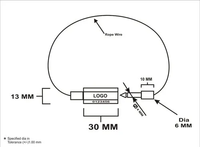 Großhandel Jhas CL-303 Sechskant-Kabelplombe Drahtcontainer-Sicherheitsverschluss Hellgrün 6mm Seildurchmesser 13mm Schaftdurchmesser