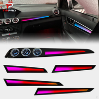 Lampe d'ambiance LED pour tableau de bord et panneaux de porte TMPRO pour Mercedes-Benz Classe C W204 2010-2014, éclairage d'ambiance pour la rénovation de l'intérieur de la voiture