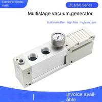 Générateur de vide ZL3H06 Économe en énergie PZL112A Haute capacité de débit à pression négative ZL6H04V-GN/G 0,4 kg Fabriqué en Chine continentale