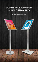 Support de Menu en gros, présentoir d'affiche, support de sol A4, support de papier réglable