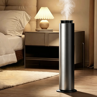Diffuseur d'arômes électrique écologique commercial à deux fluides de 500 ml, sur pied, en aluminium