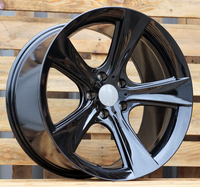 Nouvelles Jantes en Alliage Concaves Style 128 Noir Brillant Argent 17 18 19 Pouces, Entraxe 5x120, pour BMW E34 E38 E39 E60 E61