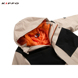 Kippo 3-en-1 veste de sport d'hiver imperméable pour filles enfants col à capuche vêtements d'hiver avec costume en tissu de ski motif imprimé - Product Image 6