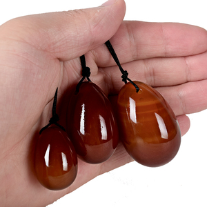 En gros Naturel sculpté Cornaline Yoni Oeufs à vendre. Yoni oeufs pour les femmes - Product Image 4