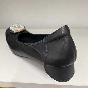 100% Top in pelle di mucca scarpe da donna scarpe da guida da donna con soletta in pelle di pecora tacco grosso da 3cm personalizzabili logo - Product Image 2