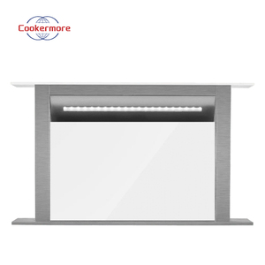 Campana de cocina retráctil de vidrio templado con control táctil digital de 90cm, campana extractora con ventilación para uso doméstico - Product Image 6