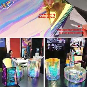 Blaues buntes Regenbogen film gewebe Laser transfer papier 1,38*30m dichroi tische Folie für Spiegelfensterglas-Dekor folie - Product Image 5