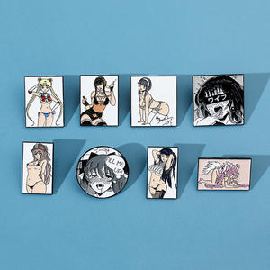 Sexy Japonês Anime Meninas Broche Waifu Cartoon Manga Menina Liga Emblema Festa Presente Esmalte Pin - Product Image 1
