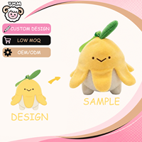 Peluche banane kawaii personnalisée super douce, anti-stress, cadeau pour enfants, cadeau de fête, OEM ODM, faible MOQ