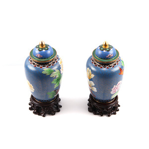 Geschäftsgeschenk Meetinggeschenke Geburtstagsgeschenke Maßgefertigte Größe China Innendekoration Blühende und Reiche Cloisonné-Emaille-Vase - Product Image 4