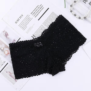 Sexy Lingerie di pizzo estate donna vedere attraverso pantaloncini comodi intimo femminile boxer Boyshorts mutandine intimo - Product Image 6