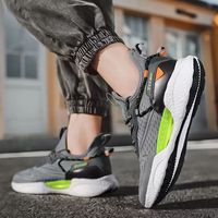 Zapatillas Deportivas para Hombre, Zapatillas para Correr, con Cordones, Parte Superior de Malla, Ligeras, a la Moda