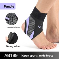 Support de cheville respirant, anti-torsion, réglable, léger, en fibre de polyester fine, protection pour basketball, football, course à pied, personnalisable