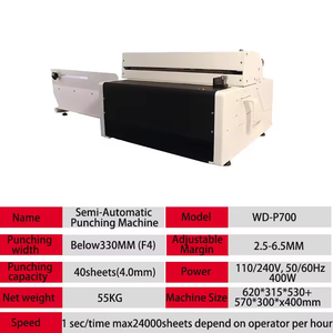 P700 Lược dây xoắn ốc ràng buộc máy tính xách tay lỗ đấm Máy giấy máy tính xách tay tròn - Product Image 6