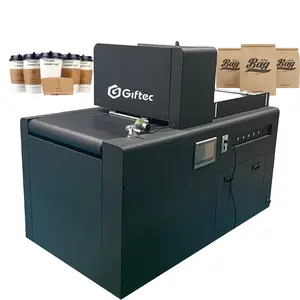 Giftec Numrique sac de papel impressora de alta qualidade de fábrica para copos e sacos de papel impressora de embalagem de passagem única