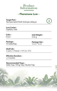 Señuelo de feromonas de polilla geométrica para plantación de té Ectropis Obliqua Monitoreo Tecnología de tubo capilar Control efectivo de plagas - Product Image 2