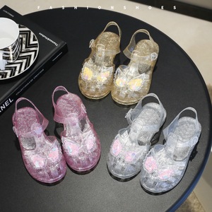 Mini sandales en caoutchouc néon Jell-o pour bébés et tout-petits garçons et filles, jolies sandales Jell-o pour filles - Product Image 3