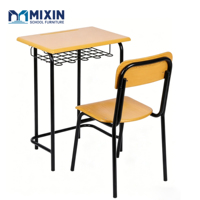 Meubles scolaires Mixin Zhejiang, table d'école moderne et durable, mobilier de classe, bureau et chaise en bois pour les élèves