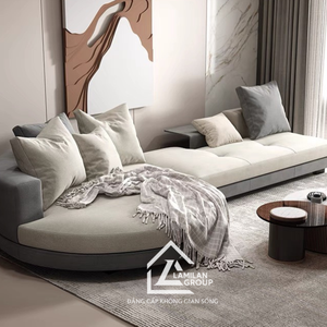 Ensemble de canapés modulaires de luxe pour salon avec revêtement élégant, assise profonde confortable et design moderne intemporel - Product Image 4