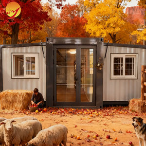 <span class=keywords><strong>Casa</strong></span> Contenedor Expandible de Techo Inclinado de Doble Ala, 2 Habitaciones, Resistente a Huracanes, Fabricante de Casas Prefabricadas Móviles, Precio Bajo y Accesible - Product Image 1