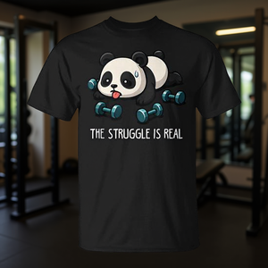 T-shirt de fitness pour bébé panda mignon, design musculation - Product Image 3