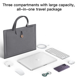 Ifacemall nhà máy Bán buôn túi da mềm trường hợp cho máy tính bảng máy tính xách tay Mac iPad tay áo trường hợp bìa Bag với kích thước khác nhau 13.<span class=keywords><strong>3</strong></span> inch - Product Image 4