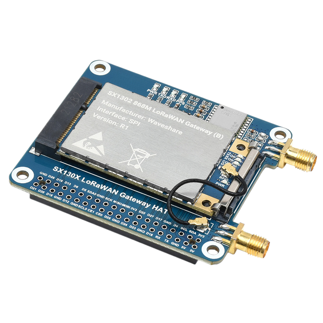 ZYSY SX1302 868M/915M LoRaWAN Gateway Module 1303 LoRaWAN Mini-PCIe Long Range Communication Expansion Board for Raspberry Pi