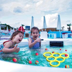 Combo Giochi con Punteggio: Galleggianti in Schiuma per Piscina con 10 Palline Colorate, Accessori per Feste in Acqua e Giochi per Famiglie - Product Image 2