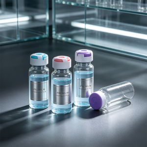 Flacons en verre vides de qualité pharmaceutique de 3 ml, 5 ml, 7 ml, 10 ml, 15 ml, 20 ml, 30 ml, en promotion, pour injections, avec bouchon en caoutchouc et capuchon cosmétique - Product Image 5