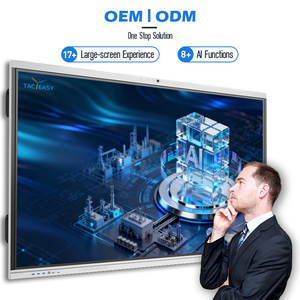 Panneau de conférence interactif avec caméra IA, écran partagé multi-écrans et prise en charge <span class=keywords><strong>OPS</strong></span> pour les réunions hybrides, les présentations, l'utilisation en classe - Product Image 1