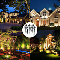 Kit de Luces LED para Caminos de 12V 24V IP65, Paquete de 4/6 Unidades, Fuente de Alimentación de Bajo Voltaje, Lámpara de Jardín para Exteriores, Iluminación de Árboles, Foco para Paisajes