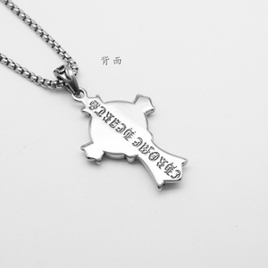 Punk <span class=keywords><strong>Rock</strong></span> protestant jésus religieux croix étanche Pvd acier inoxydable mode bijoux pendentifs colliers pour hommes en gros - Product Image 6