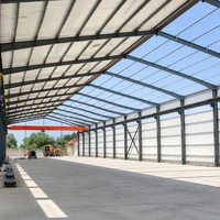 Bâtiments préfabriqués en acier pour ateliers isolés et structures en arche en acier pour l'exploitation minière