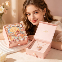 Boîtes de rangement pour parfums et bijoux en papier kraft recyclable personnalisées, doublure en éponge, laminage mat, fermeture magnétique, personnalisable