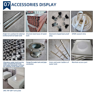 Tanque de agua FRP para piscina, tanque de agua comercial de plástico reforzado con fibra de vidrio para almacenamiento de agua industrial y doméstico - Product Image 3