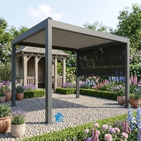 Pergola extérieure Sweet Home avec toit à lamelles motorisé et réglable