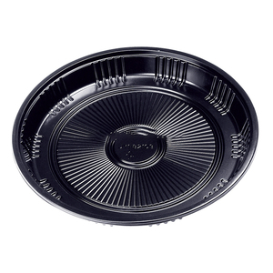 Recipiente de Sushi redondo desechable de grado alimenticio con tapa de gran tamaño para fiestas para llevar-Caja de bandeja de almacenamiento de pan de ensalada de Material reciclado - Product Image 2