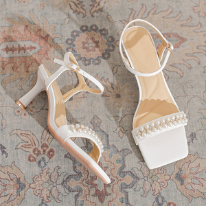 Talon Femm 2024 Anti-slip suola aperta punta estiva da donna sandali a punta quadrata da 7CM tacco basso da donna - Product Image 4