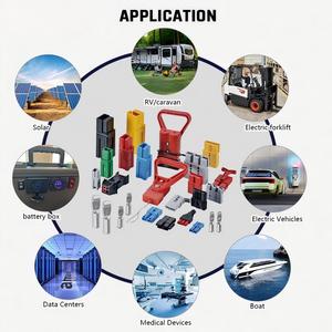 Extracteur à poignée en T rouge/gris 50A/120A/175A/350A, connecteur de batterie à 2 broches SB50/SB120/SB175/SB350, poignée de connecteur d'alimentation avec vis - Product Image 3