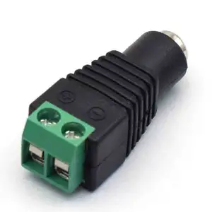 Conector profissional de compra única, acessório de tomada de tomada fêmea 5.5x2.1mm, suporte para personalização