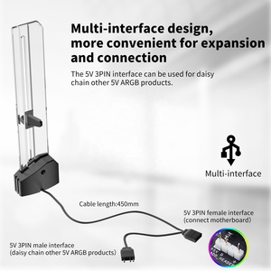 <span class=keywords><strong>UpHere</strong></span> Nouveau Design Acrylique ARGB GPU Anti Sag <span class=keywords><strong>Support</strong></span> GPU <span class=keywords><strong>Support</strong></span> Vertical <span class=keywords><strong>support</strong></span> gpu <span class=keywords><strong>support</strong></span> - Product Image 5