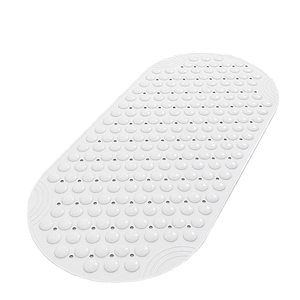 Tapis de bain carré en PVC imperméable et anti-chute avec ventouses, fabriqué à la machine, écologique, pour la maison et l'hôtellerie - Product Image 1