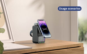 Cargador inalámbrico 5 en 1 <span class=keywords><strong>Altavoz</strong></span> BT con cargador inalámbrico Light Night para iPhone IWatch y cargador inalámbrico <span class=keywords><strong>Airpods</strong></span> - Product Image 5