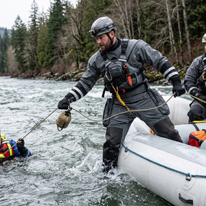 Traje <span class=keywords><strong>de</strong></span> Rescate Impermeable y Ligero, Ajuste Ergonómico, Protección <span class=keywords><strong>de</strong></span> Rodilla <span class=keywords><strong>de</strong></span> Kevlar, Selladores SI-TECH, Cierre <span class=keywords><strong>de</strong></span> Cremallera en <span class=keywords><strong>el</strong></span> Pecho - Product Image 5