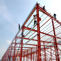 Structure en acier à bon prix pour la construction d'usines industrielles, matériaux de construction, entrepôts, ateliers, garantie de 5 ans