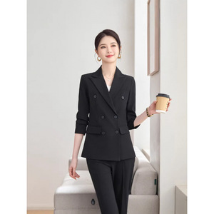 Gray Women's Suit Set Spring 2026 Professional Business Formal Uniform Manager Workwear Commute Style - Product Image 3