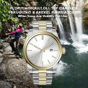 Montre à quartz pour homme en acier inoxydable avec verre saphir et affichage de la date, montre de luxe avec option de logo personnalisé - Product Image 3