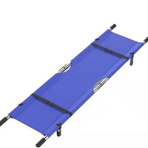Camilla plegable de aleación de aluminio, equipo de rescate ligero azul para uso de emergencia, equipo de supervivencia al aire libre - Product Image 1