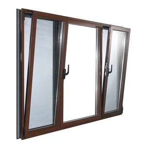 Auvent en verre à <span class=keywords><strong>double</strong></span> <span class=keywords><strong>vitrage</strong></span> en aluminium Offre Spéciale résistant aux ouragans Fenêtres à rupture thermique en acier inoxydable ouvert coulissant Excellent <span class=keywords><strong>prix</strong></span> - Product Image 3