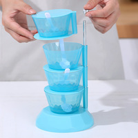 Vente directe d'usine étagère à épices verticale boîte d'assaisonnement Combo multi-couche étagère de rangement de cuisine salière boîte d'assaisonnement rotative